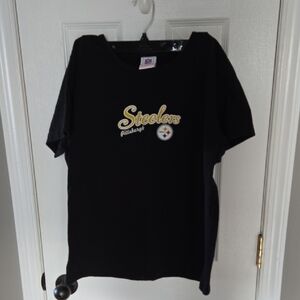 NFL Steelers Womens XL Black Tee